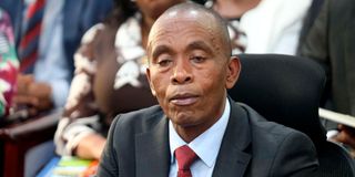 Kimani Wamatangi in Parliament