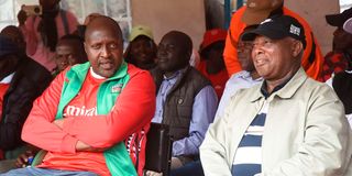 Athletics Kenya President Jack Tuwei and Kesses MP Julius Ruto
