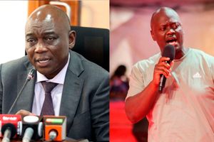 Suba South MP Caroli Omondi (left) and Kitutu Chache MP Anthony Kibagendi. 