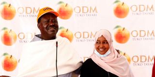Raila Odinga introduces Halima Daro
