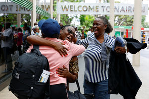 kenyans returning from Dubai aboard Kenya Airways KQ305 flight at jkia