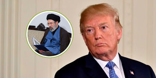 US President Donald Trump and Mojtaba Khamenei