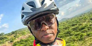 Cyclist Dennis Musyoka.