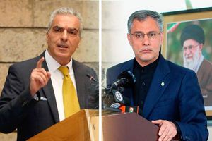 Israeli Ambassador to Kenya, Gideon Behar and the Iranian Ambassador to Kenya, Dr Ali Gholampour.