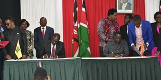 Ruto Raila MOU signing kicc