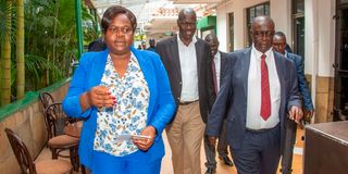 Oburu Oginga and Gladys Wanga