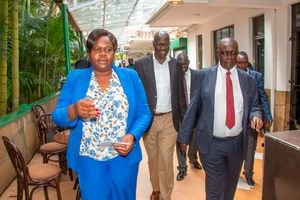 Oburu Oginga and Gladys Wanga