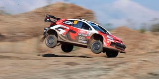 Oliver Solberg and co driver Elliott Edmonson