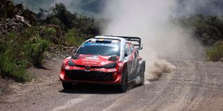 Oliver Solberg and co-driver Elliot Edmonson