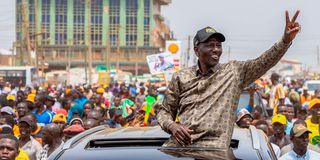 President William Ruto in Busia Town