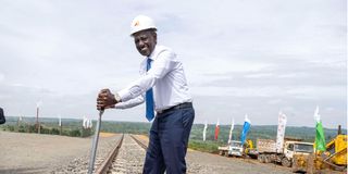 President William Ruto launches the land-mark construction of the Naivasha-Kisumu-Malaba Standard Gauge Railway 