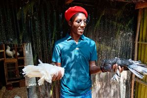 Ornamental bird farmer George Eshiwan Bota