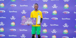 Kariobangi Sharks talented midfielder Humphrey Aroko 