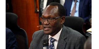 The Principal Secretary (PS) National Treasury Chris Kiptoo 
