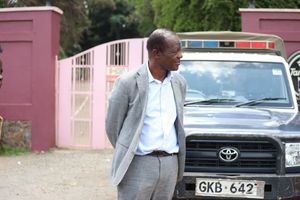 Raphael Tuju addresses the media 