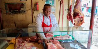 Njuguna Wahothi, operator of Shade Butchery in Kawangware, Nairobi,