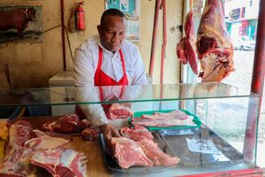 Njuguna Wahothi, operator of Shade Butchery in Kawangware, Nairobi,
