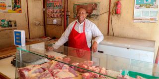 Njuguna Wahothi, operator of Shade Butchery in Kawangware, Nairobi,