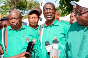 Collins Oyuu, Secretary General of the Kenya National Union of Teachers (KNUT)