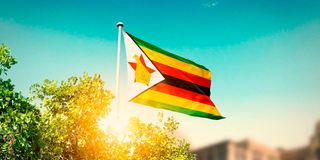 Zimbabwe national flag.