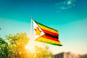 Zimbabwe national flag.