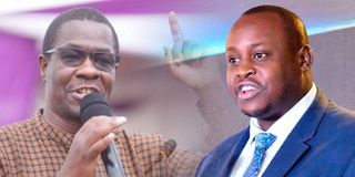 Energy CS Opiyo Wandiyo and former Epra Director-General Daniel Kiptoo.