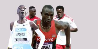 Eliud Kipchoge, Victor Wanyama, David Rudisha
