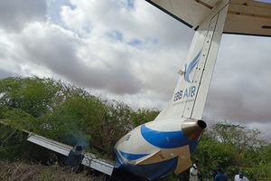 Plane skids off the runway at Mandera Airstrip