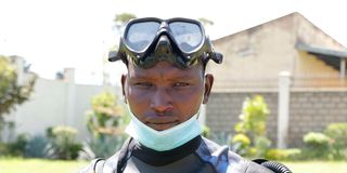 Diver Gideon Ngotwa