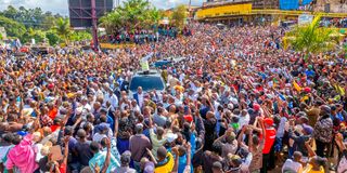 President William Ruto addresses Chuka residents