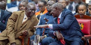 William Ruto and Oburu Oginga