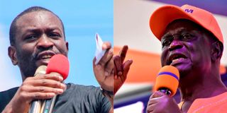 Edwin Sifuna and Oburu Oginga