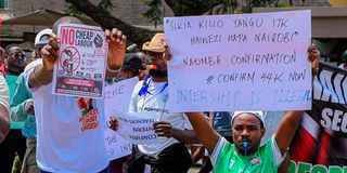Teacher protest