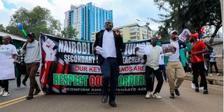 Teacher protest