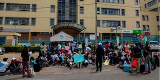 Teacher protest