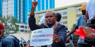 Teacher protest