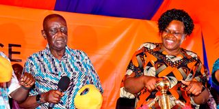 Oburu Oginga and Gladys Wanga