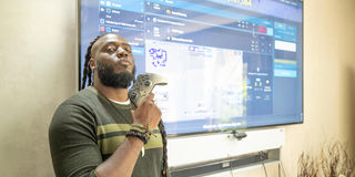 Esports athlete Brian Diang'a