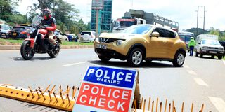Police check point
