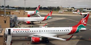 Kenya Airways planes