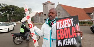 Ebola protest