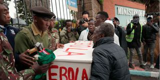 Ebola protest