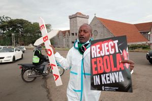 Ebola protest