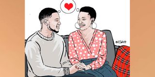 Happy couple