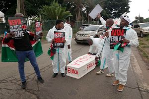 Ebola protest