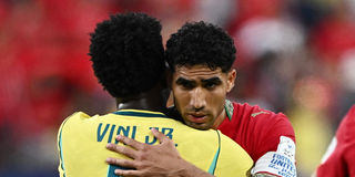 Achraf Hakimi and Vinicius Junior