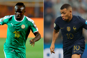 Sadio Mane and Kylian Mbappe