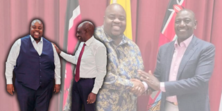 Zimbabwean entrepreneur Wicknell Chivayo with president ruto