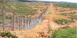 Kenya-Somalia border fence 
