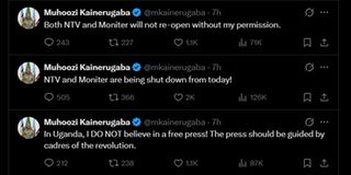 muhoozi tweets